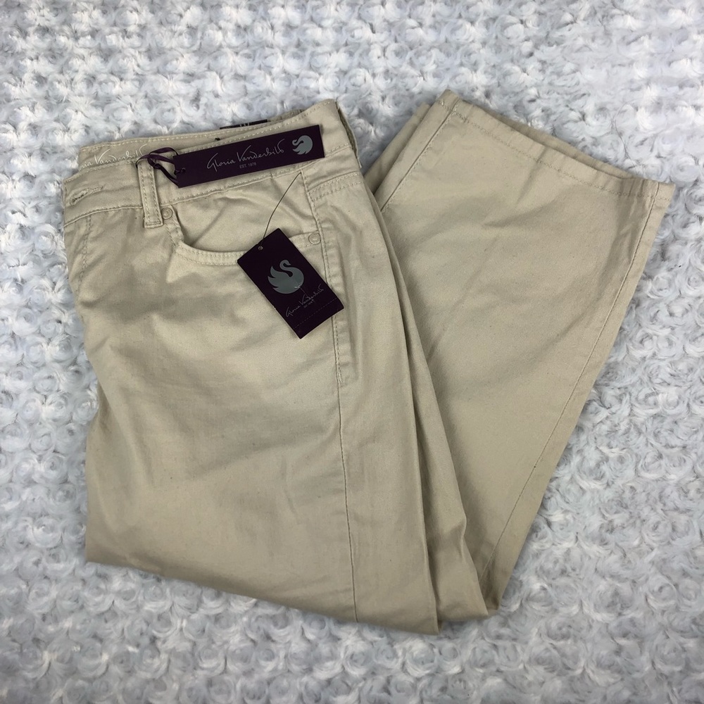 Gloria Vanderbilt Lena Slimming Capri Pants Sz 10